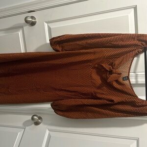 Brown Polka Dot Dress